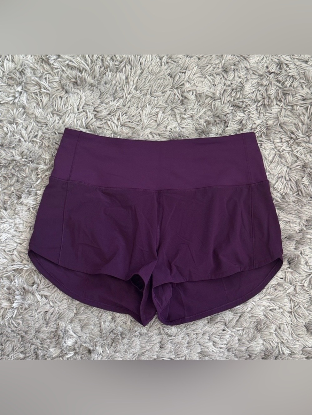 Lululemon Plum Athletic Women
Shorts with Back Zip Pocket Size 6